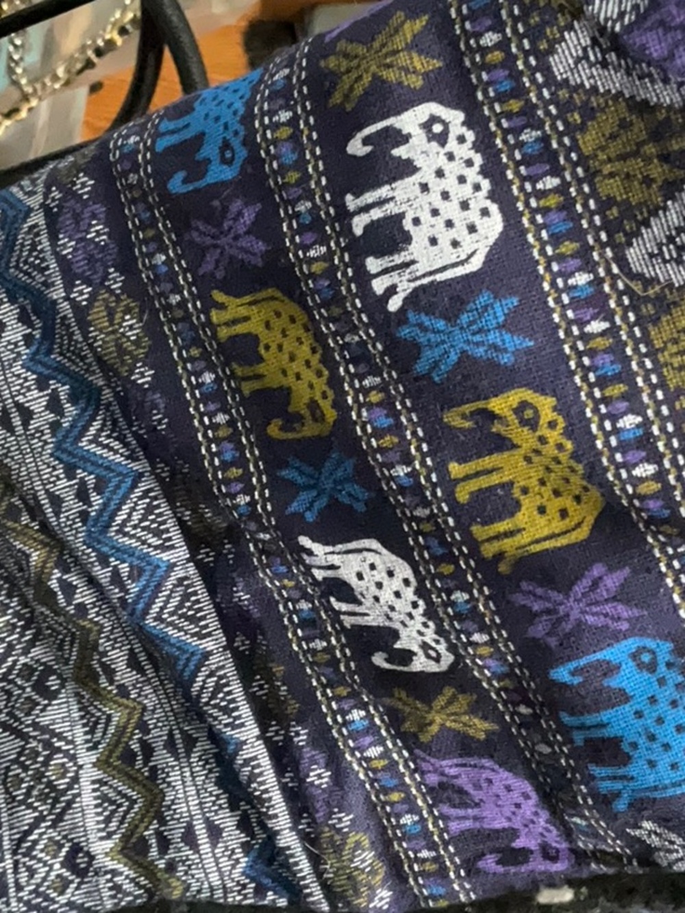 Low start hippie backpack with elephants new without tag